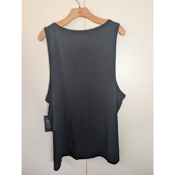 Fabletics The 24-7 Black Ribbed Tank 2XL - Picture 10 of 11